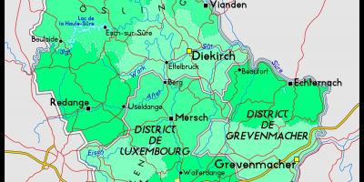 لوكسمبورغ خريطة الموقع